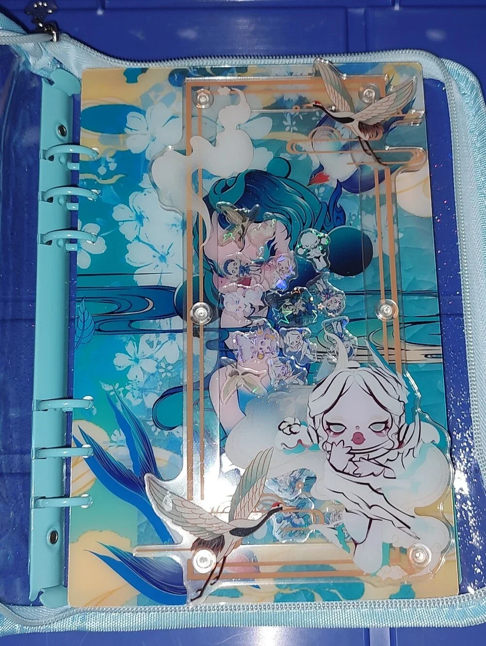 New! A5 Size Skullpanda Acrylic Shaker Notebook
